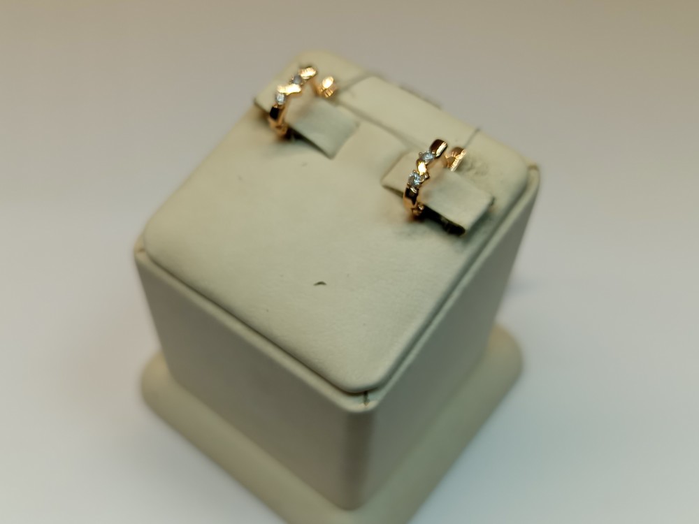 СКМИ585 СЕРЬГИ С КАМНЯМИ (Au 585)