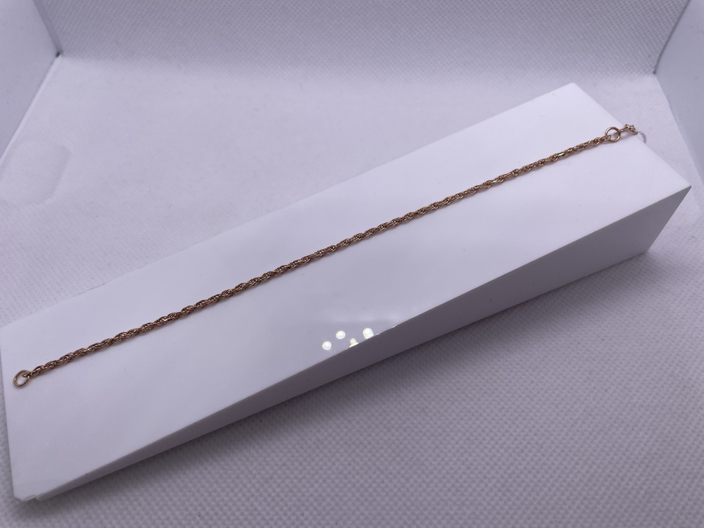 БЛВР585 БРАСЛЕТ ПОЛНОВЕСНЫЙ Веревка (Au 585)