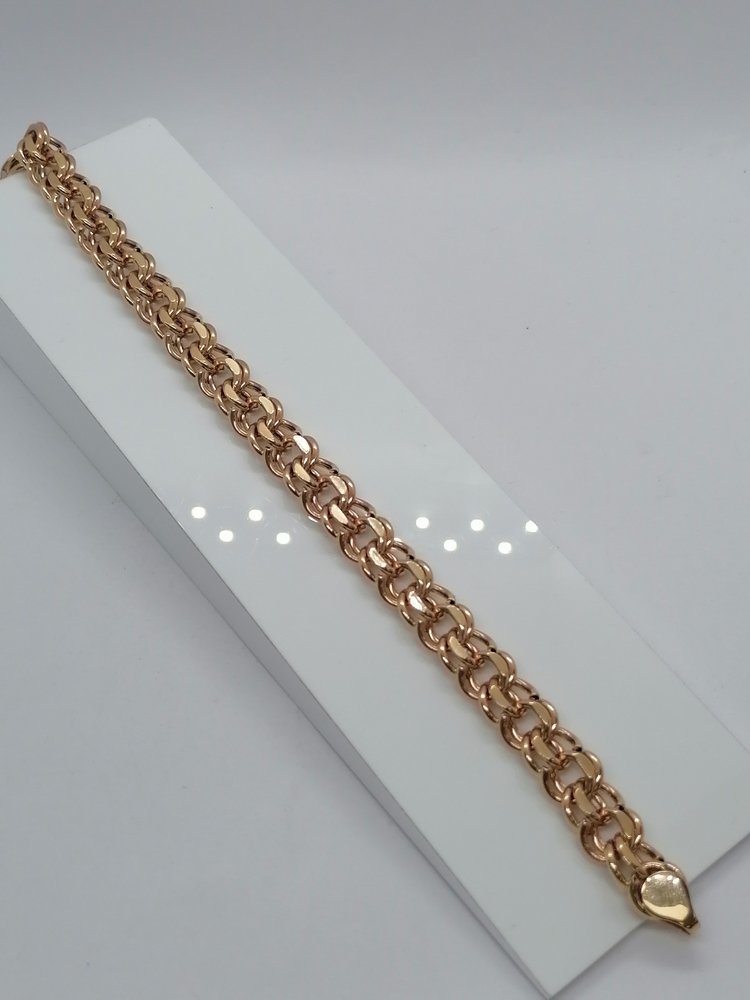 БРАСЛЕТ ПУСТОТЕЛЫЙ Бисмарк Au 585