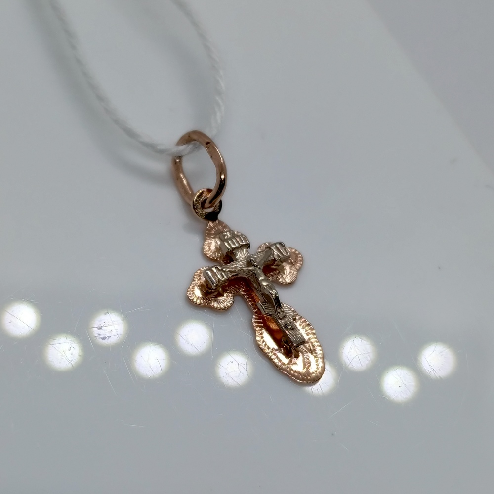 ПОДВЕСКА КРЕСТ БЕЗ КАМНЯ (Au 585)