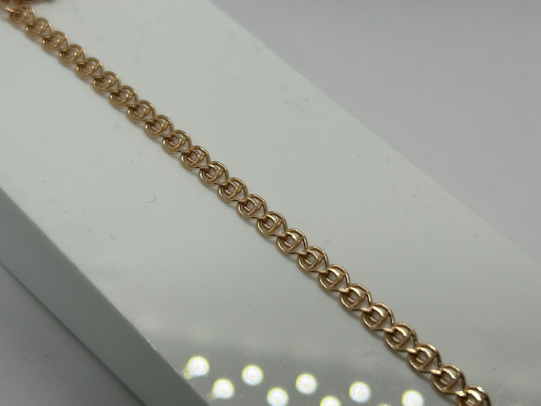 БРАСЛЕТ ПУСТОТЕЛЫЙ Лав (Au 585)