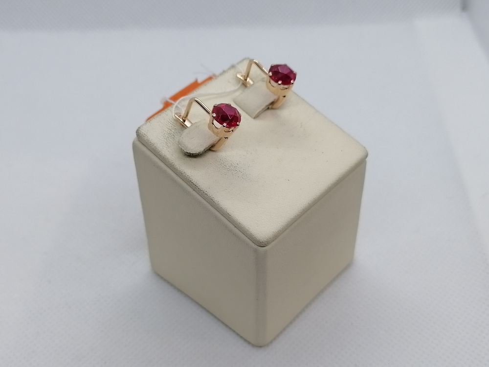 СЕРЬГИ С КАМНЕМ (Au 583)