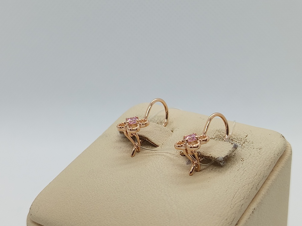 СЕРЬГИ С КАМНЕМ (Au 585)