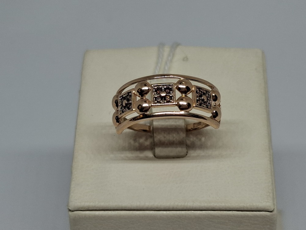 КОЛКМИ585 КОЛЬЦО С КАМНЯМИ (Au 585)