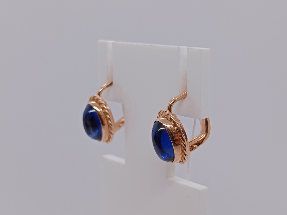 СЕРЬГИ С КАМНЕМ (Au 585)