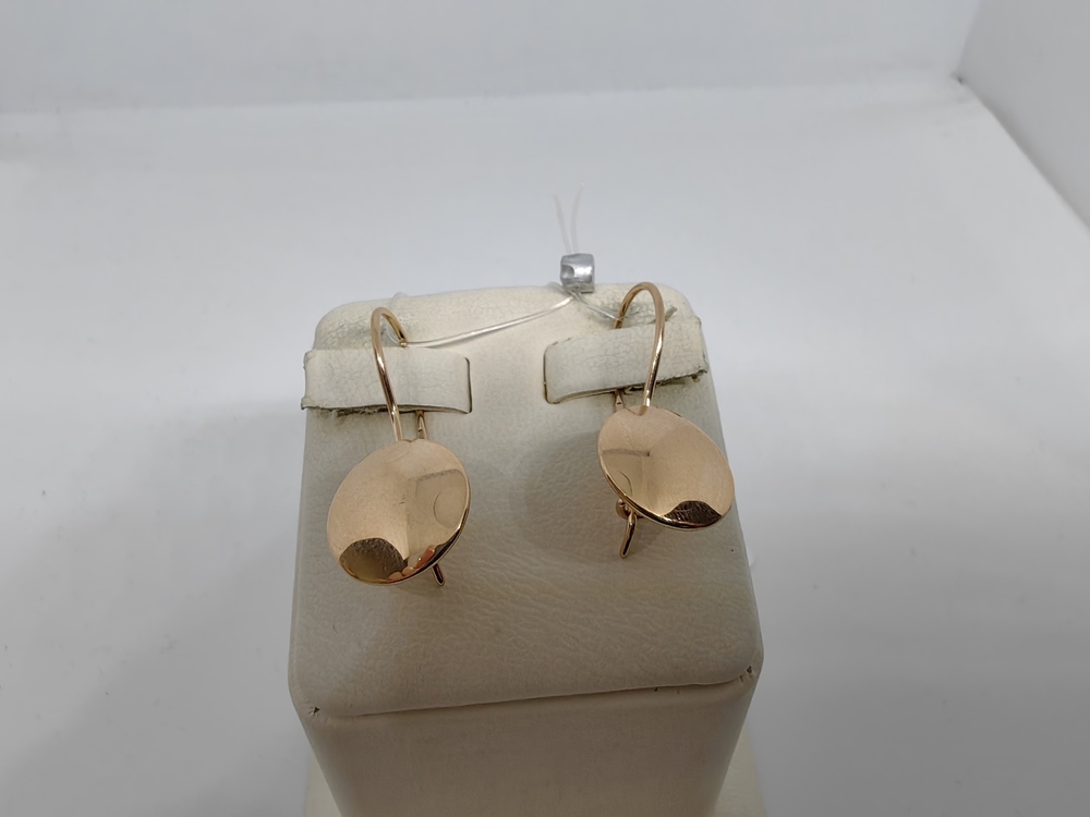 СЕРЬГИ ПЕТЕЛЬКА без камня (Au 585)