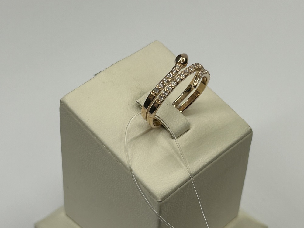 КОЛЬЦО С КАМНЯМИ (Au 585)