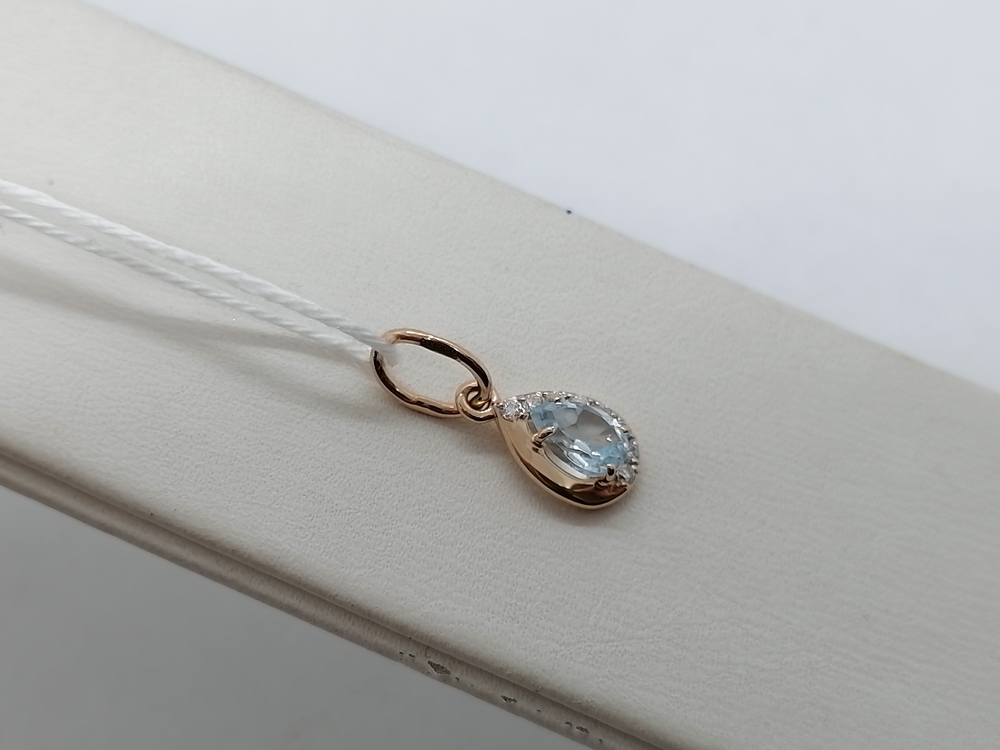 ПОДКМИ585 ПОДВЕСКА С КАМНЯМИ (Au 585)