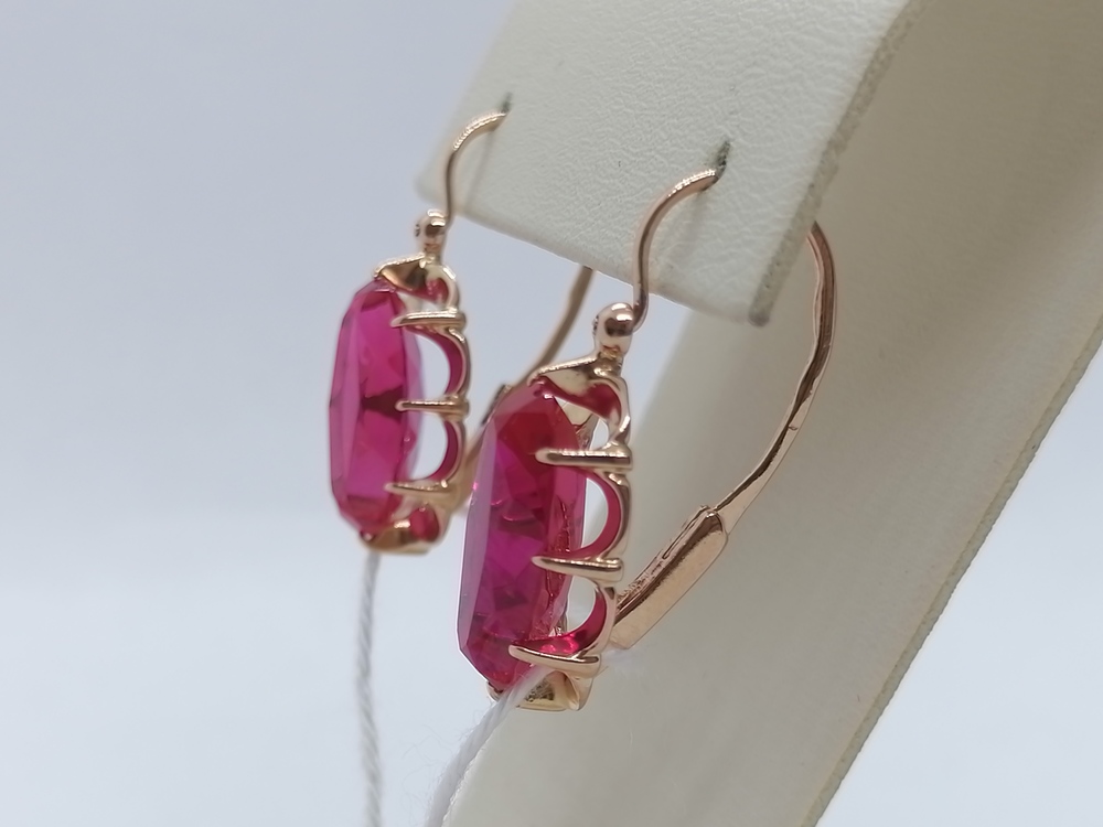 СЕРЬГИ С КАМНЕМ (Au 583)