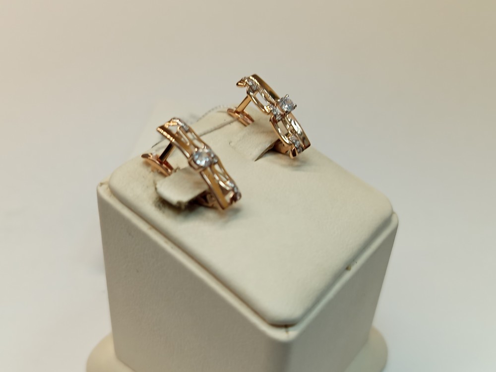 СЕРЬГИ С КАМНЯМИ (Au 585)