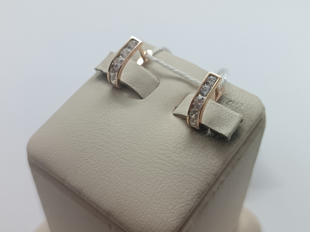 СКМИ585 СЕРЬГИ С КАМНЯМИ (Au 585)