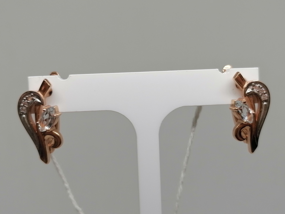 СЕРЬГИ С КАМНЯМИ (Au 585)