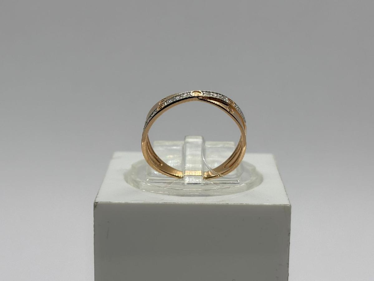 КОЛЬЦО С КАМНЯМИ (Au 585)