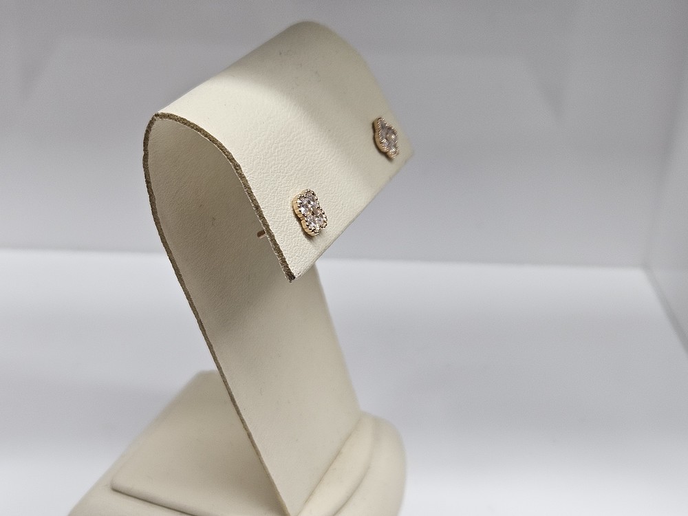 СЕРЬГИ ПУСЕТЫ с камнями (Au 585)