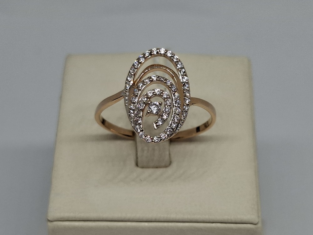 КОЛКМИ585 КОЛЬЦО С КАМНЯМИ (Au 585)