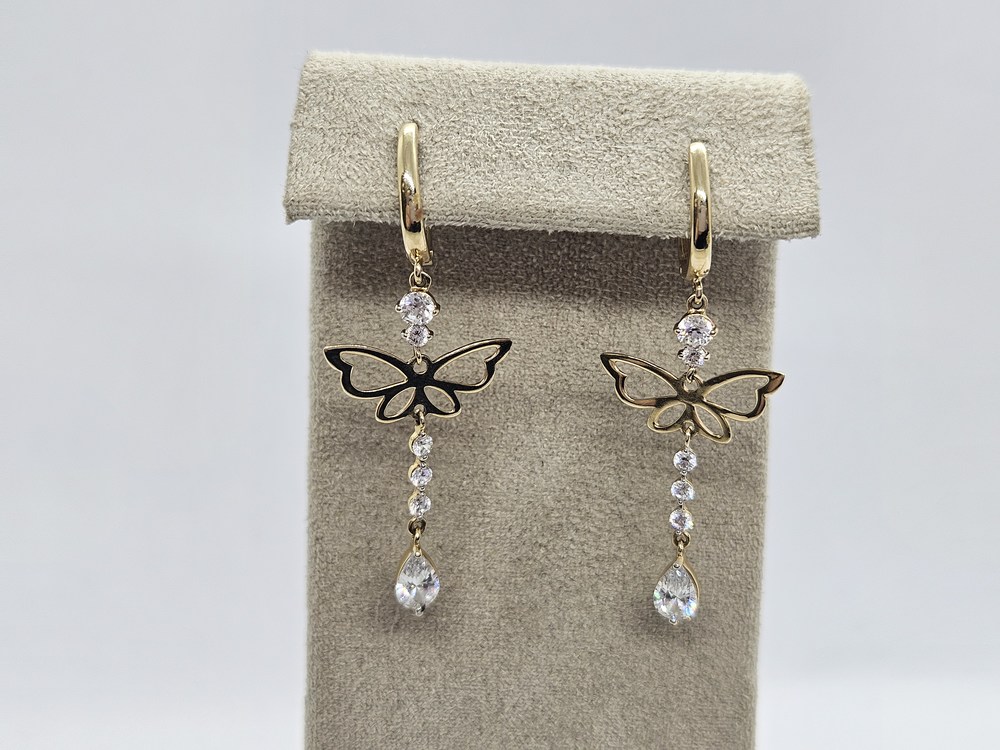 СЕРЬГИ С КАМНЯМИ (Au 585)