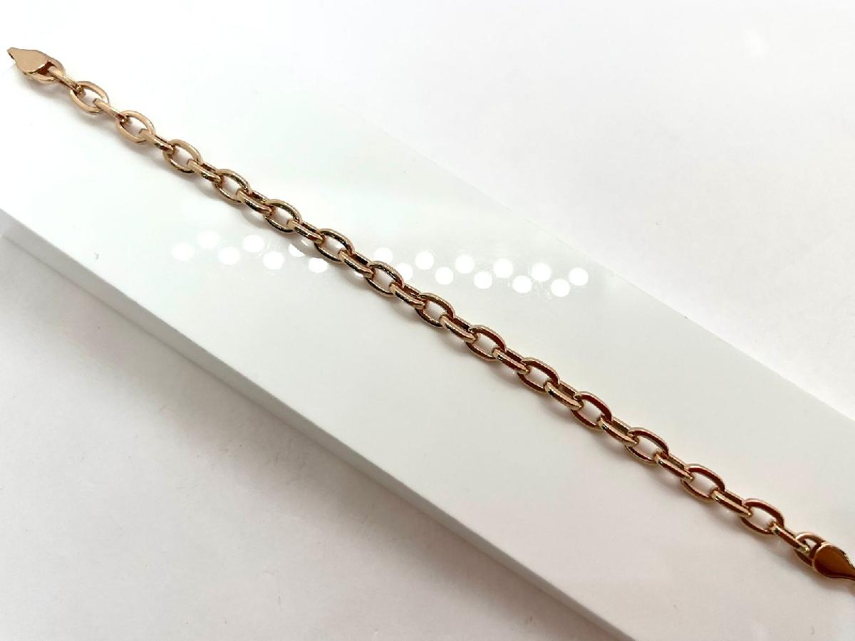 БРАСЛЕТ ПУСТОТЕЛЫЙ Якорное (Au 585)