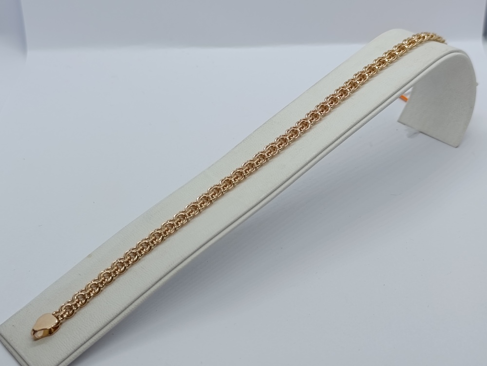 БЛБ585 БРАСЛЕТ ПОЛНОВЕСНЫЙ Бисмарк (Au 585)