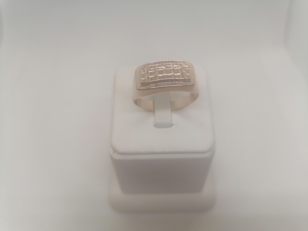 07-1585 КОЛЬЦО ПЕЧАТКА без камня (Au 585)