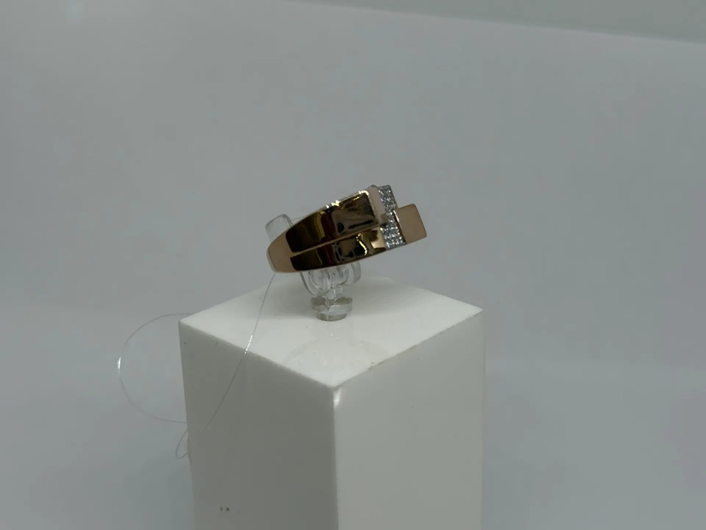 КОЛЬЦО С КАМНЯМИ (Au 585)