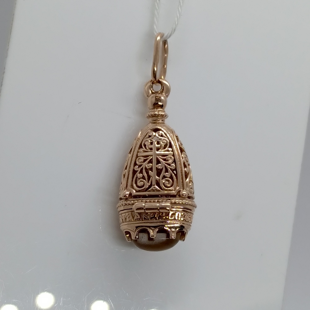 ПОДВЕСКА ИКОНА С КАМНЕМ (Au 585)