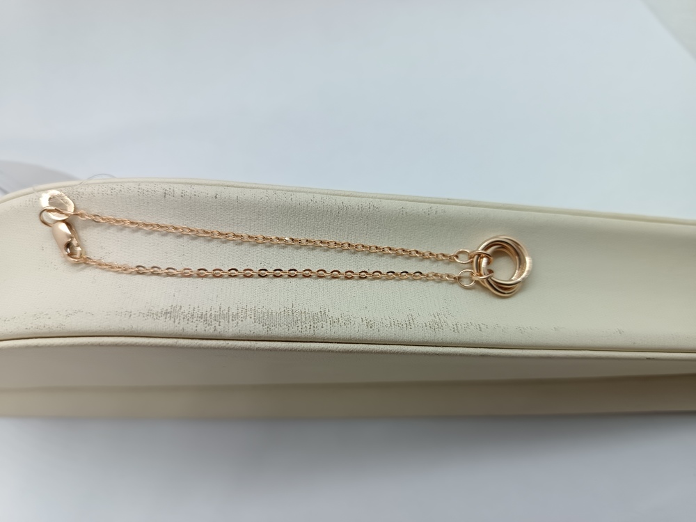 БРАСЛЕТ ПУСТОТЕЛЫЙ Якорное (Au 585)