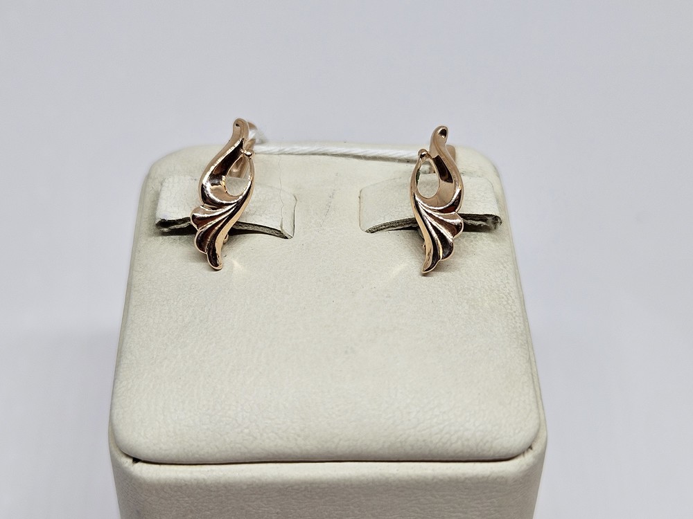 СБКМ585 СЕРЬГИ БЕЗ КАМНЯ (Au 585)