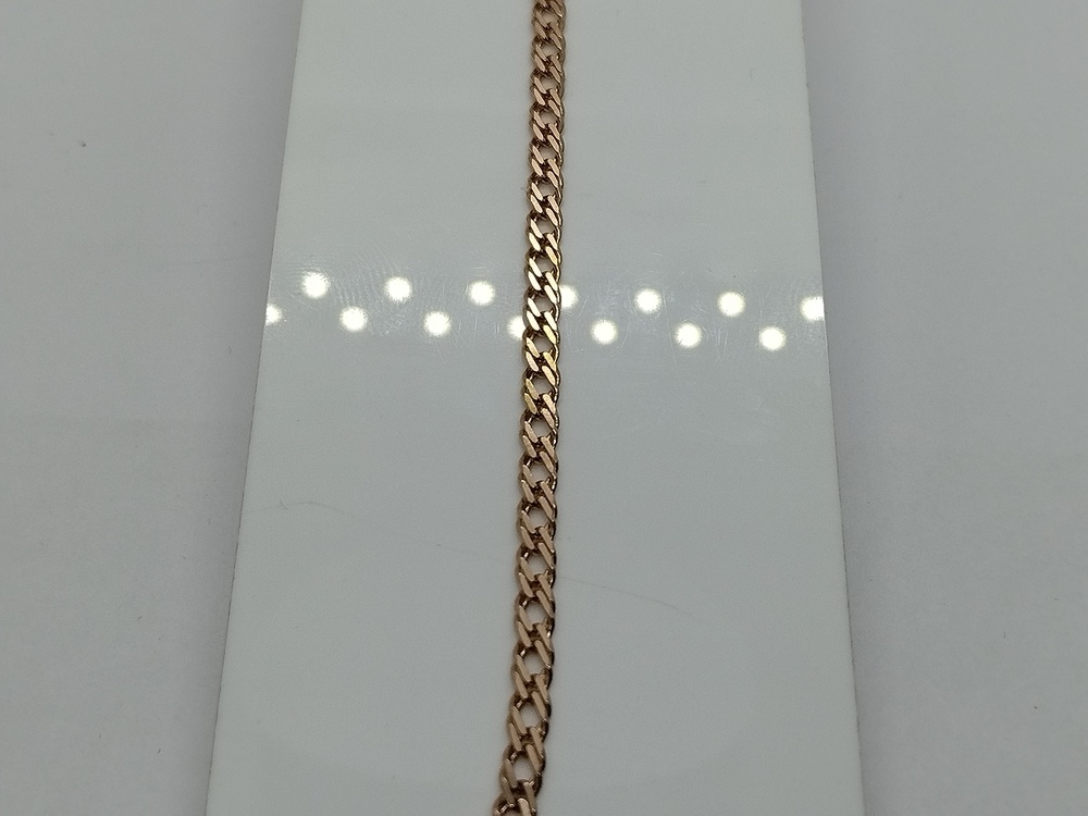 БРАСЛЕТ ПОЛНОВЕСНЫЙ Ромб двойной Au 585