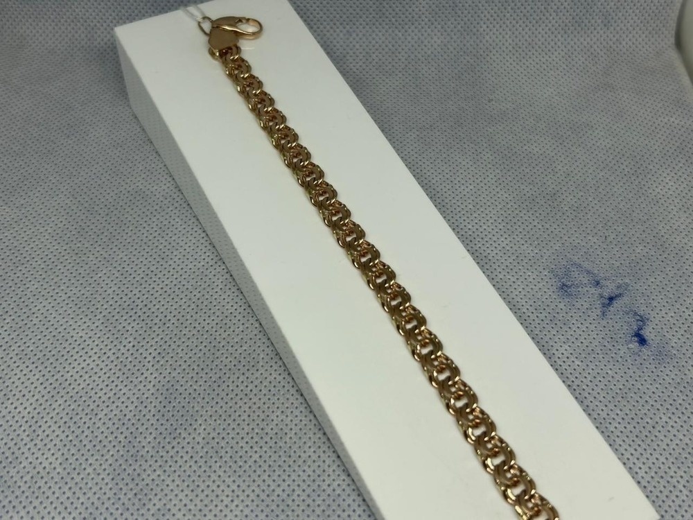 БЛБ585 БРАСЛЕТ ПОЛНОВЕСНЫЙ Бисмарк (Au 585)