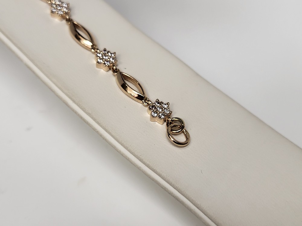 БРАСЛЕТ С КАМНЯМИ (Au 585)