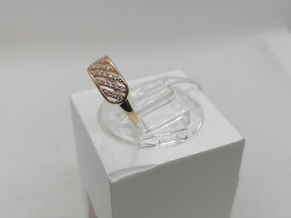 КОЛЬЦО С КАМНЯМИ (Au 585)