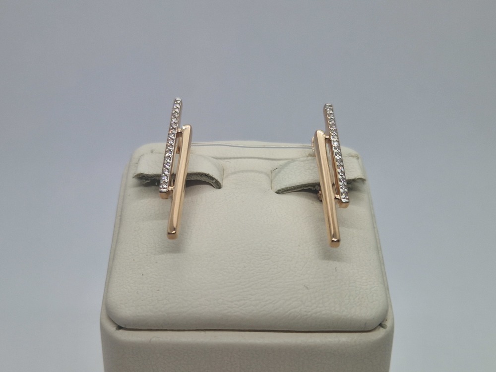 СЕРЬГИ С КАМНЯМИ (Au 585)