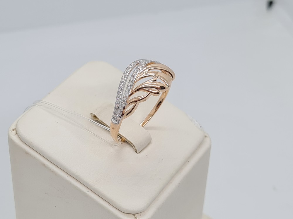 КОЛЬЦО С КАМНЯМИ (Au 585)