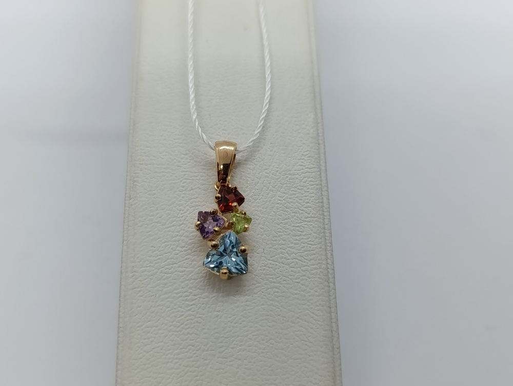 ПОДВЕСКА С КАМНЯМИ (Au 585)