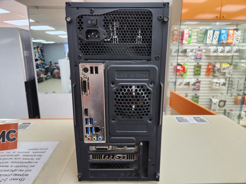Системный блок Ginzzu; Core i3-10100, GeForce GTX 1050 Ti, 8 Гб, 128 Гб, 1 Tb