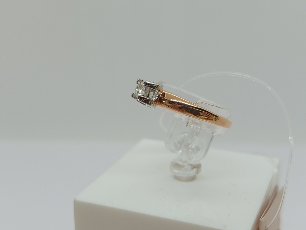 К0124-120 КОЛЬЦО БРИЛЛИАНТ (Au 585)