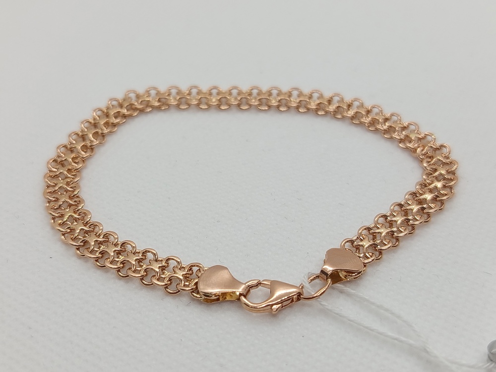 БЛ8585 БРАСЛЕТ ПОЛНОВЕСНЫЙ Восьмерка (Au 585)