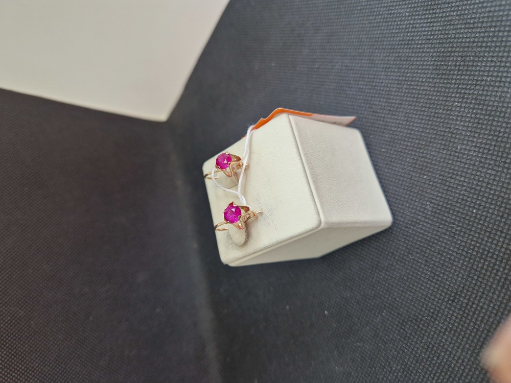 СЕРЬГИ С КАМНЕМ (Au 583)