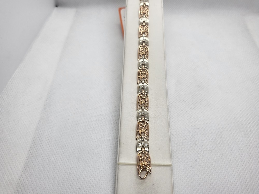 Б585 БРАСЛЕТ С КАМНЯМИ (Au 585)