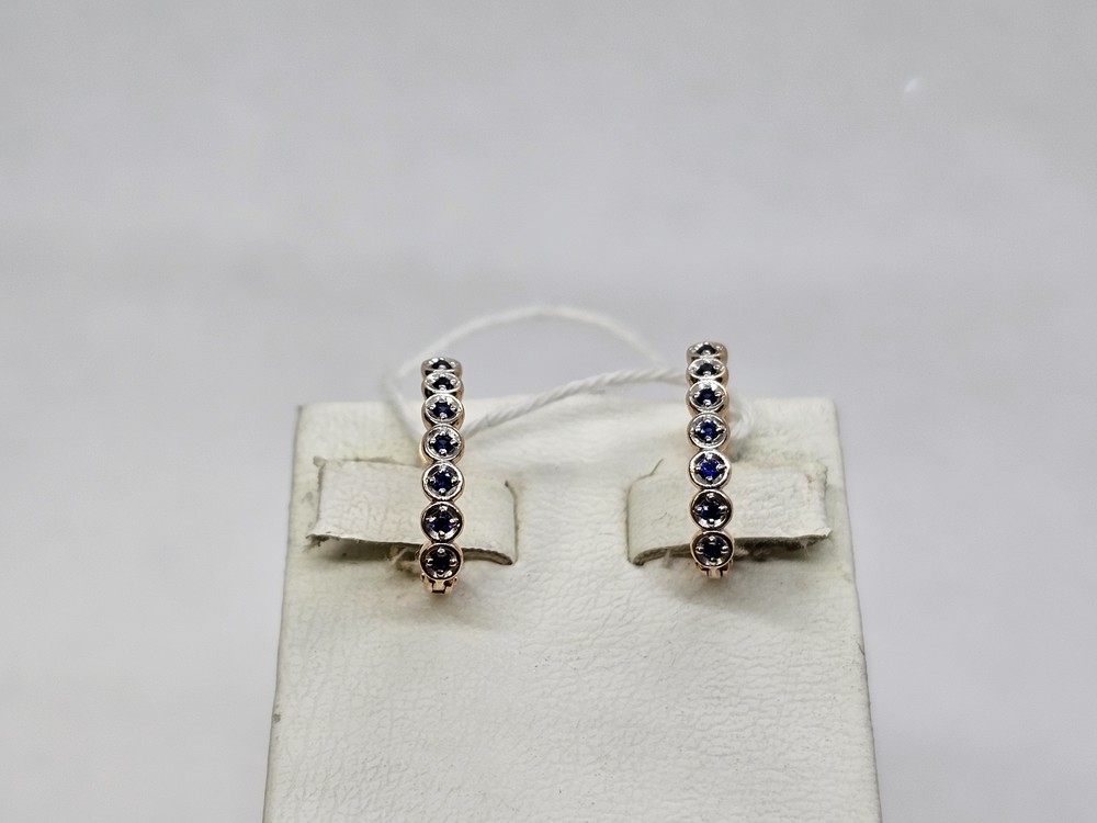 СКМИ585 СЕРЬГИ С КАМНЯМИ (Au 585)