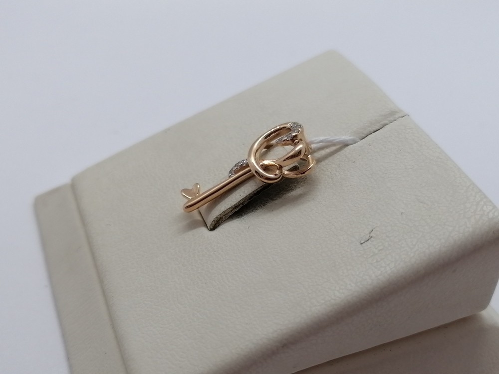 ПОДКМИ585 ПОДВЕСКА С КАМНЯМИ (Au 585)