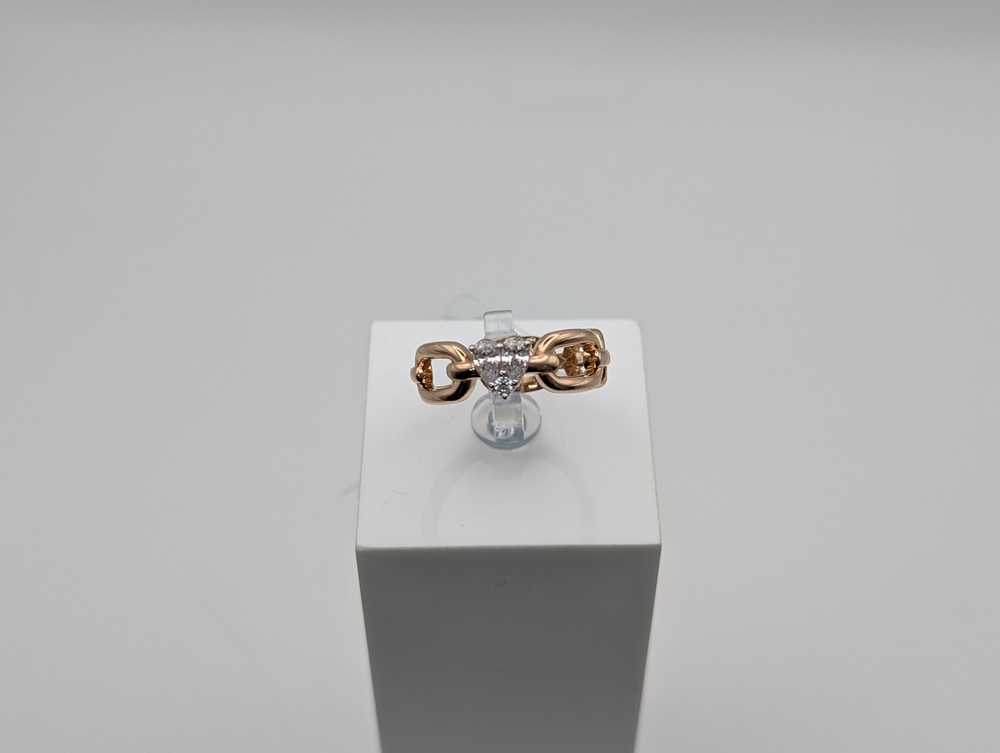 КОЛЬЦО С КАМНЯМИ (Au 585)