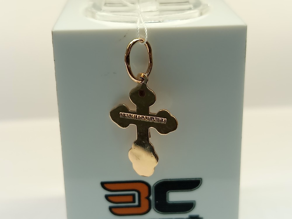 ПОДКБК585 ПОДВЕСКА КРЕСТ БЕЗ КАМНЯ (Au 585)