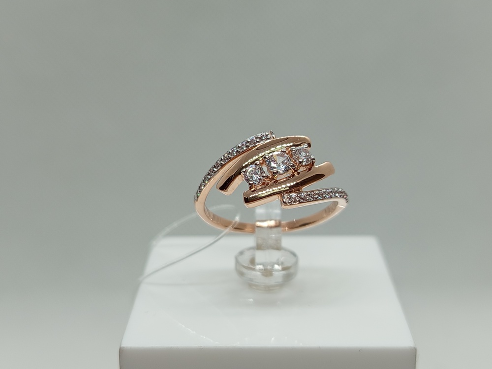 КОЛЬЦО С КАМНЯМИ (Au 585)