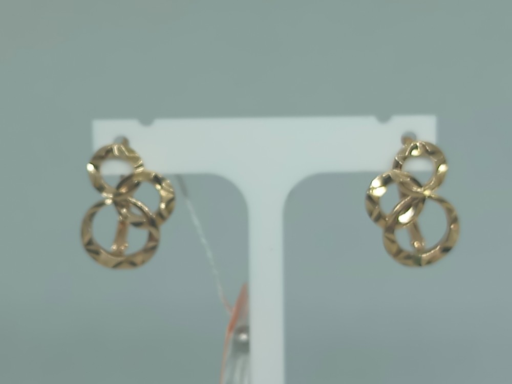 СБКМ585 СЕРЬГИ БЕЗ КАМНЯ (Au 585)