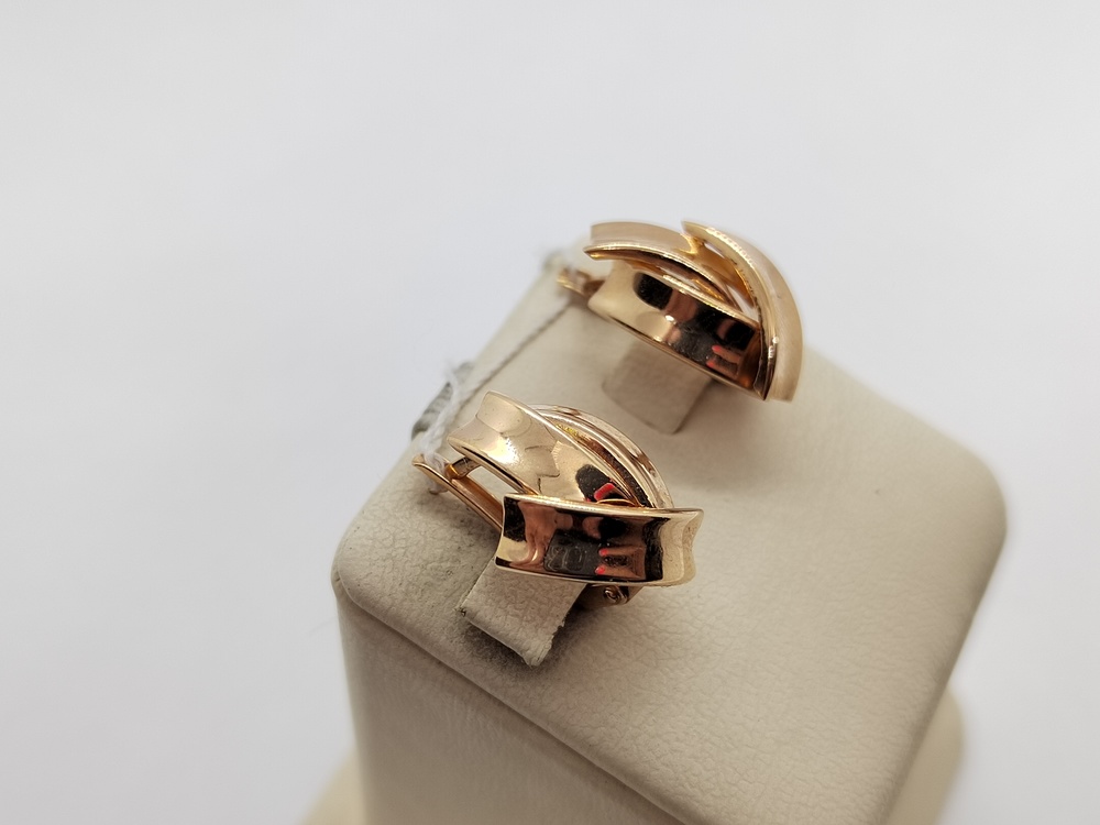 СЕРЬГИ БЕЗ КАМНЯ (Au 585)