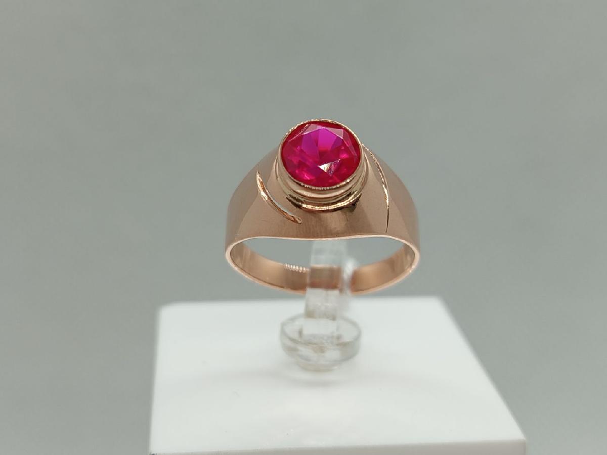 КОЛКМ583 КОЛЬЦО С КАМНЕМ (Au 583)