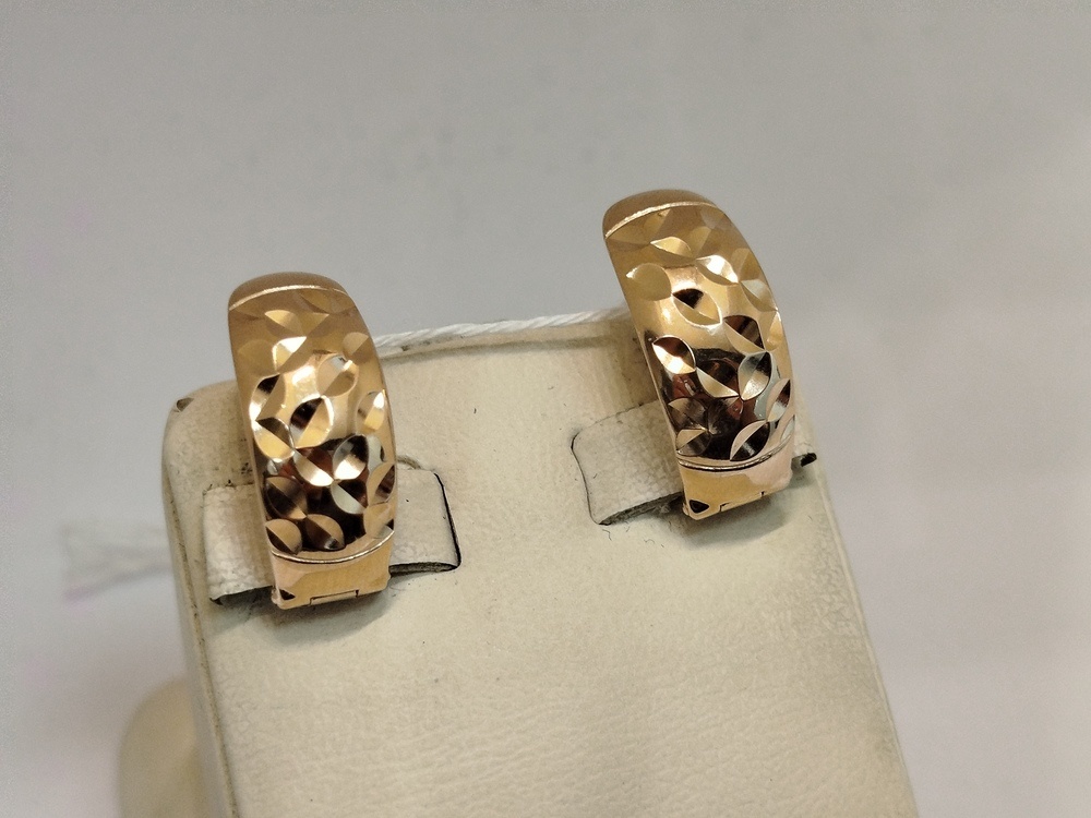 СЕРЬГИ БЕЗ КАМНЯ (Au 585)