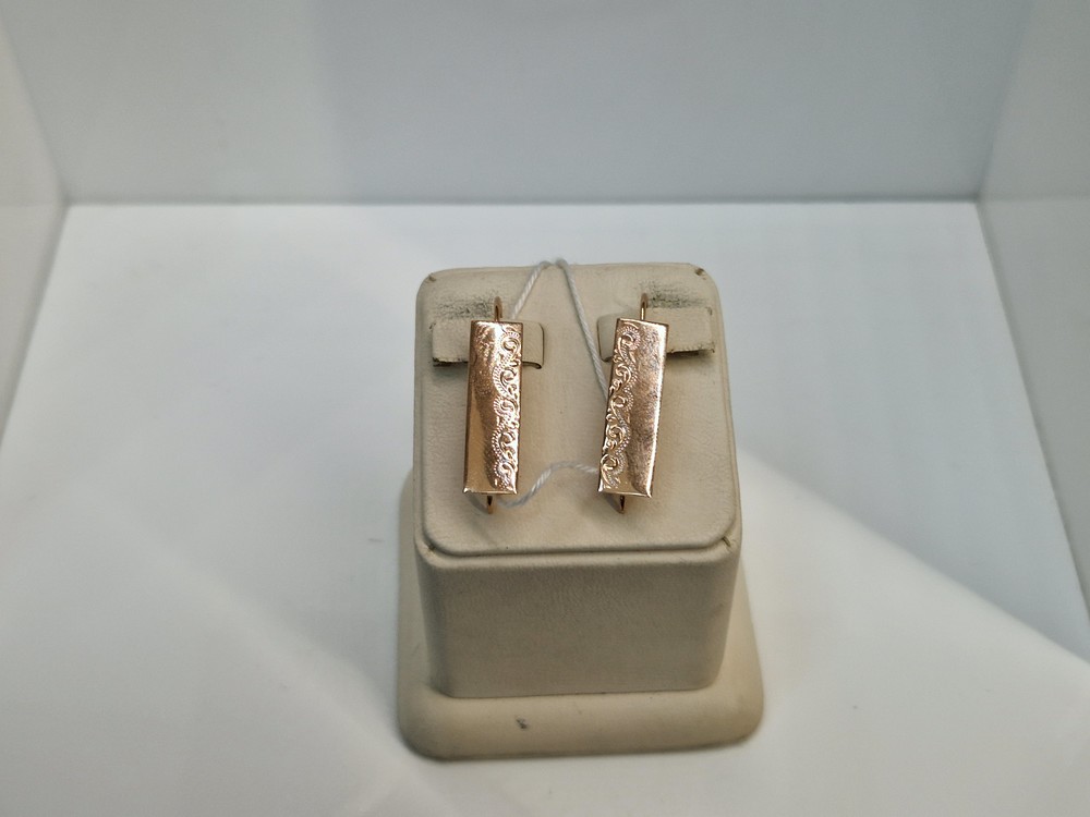 СЕРЬГИ БЕЗ КАМНЯ (Au 585)