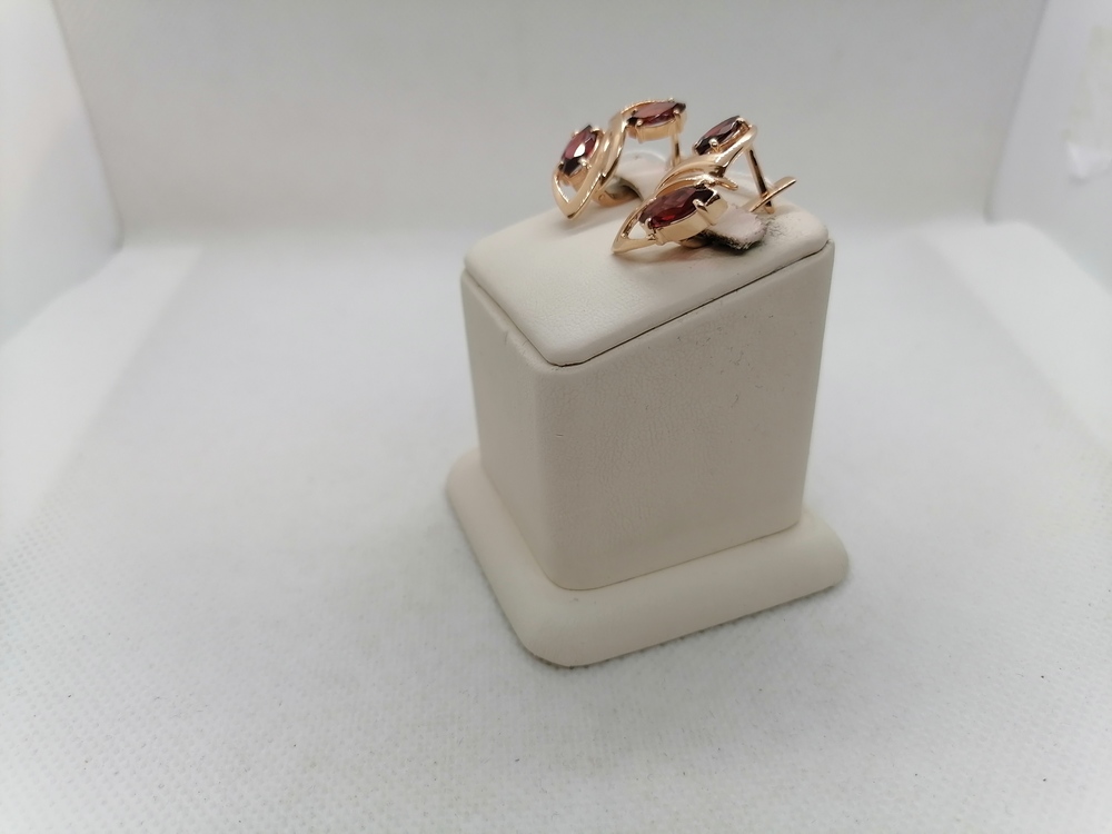 СКМИ585 СЕРЬГИ С КАМНЯМИ (Au 585)